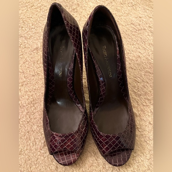 3/$12🍀Enzo Angiolini Peep Toe Heels - Picture 2 of 9